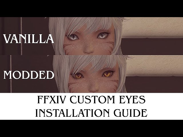 How to INSTALL CUSTOM EYES from PNG/JPEG (Final Fantasy XIV Penumbra MODDING TUTORIAL)