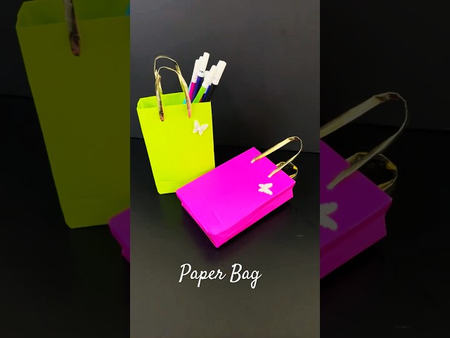 Paper Shopping Bag  #paper #diy #paperbag #origami