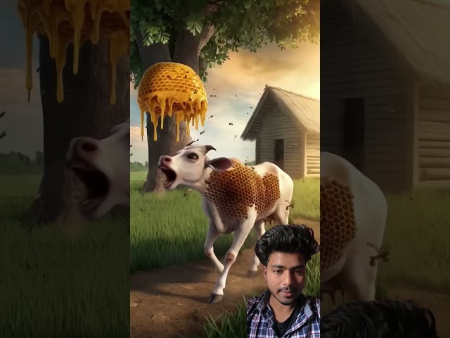 गाई or मधुमखी #cow #facts #animals #cartoon #amazingfacts #shortsvideo @J2Motivationj #shorts