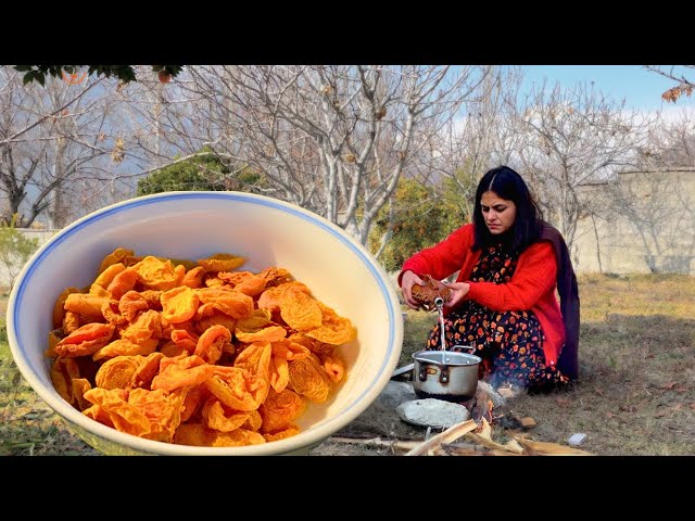 Apricot Soup | Batering e Dawdo | An Ancient Remedy for Flu and Cough | Rural Foods