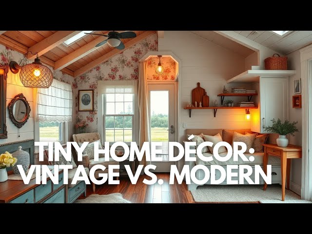 Tiny Home Décor: Vintage vs. Modern | Interior Design Ideas & Space-Saving Tips