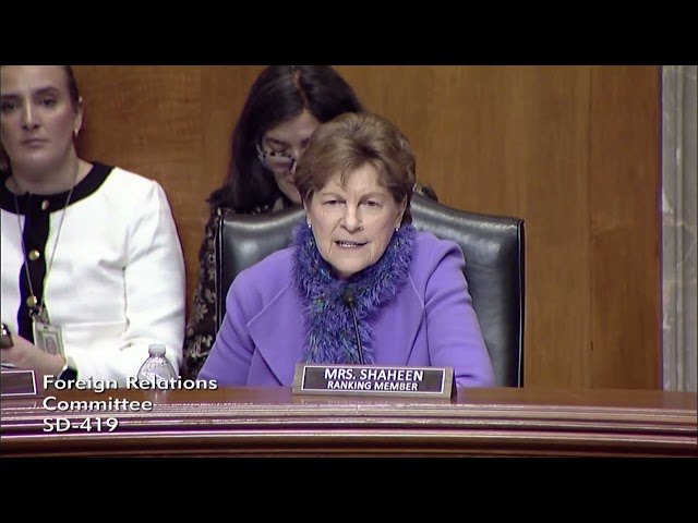 Ranking Member Shaheen Delivers Opening Remarks at SFRC Hearing on Syria Policy