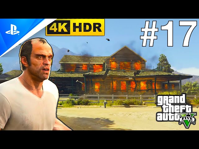 Trevor Burns Down O'Neil Brothers Farm House GTA 5 GAMEPLAY #17 4K HDR #gta5  #gtav #gta #newvideo