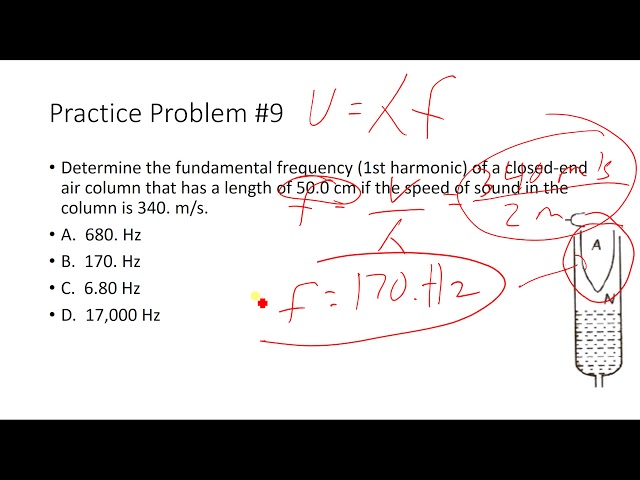 AP Physics 1 Waves Practice Problems and Solutions