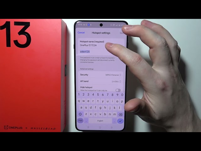 OnePlus 13 - How to Set Up WiFi Hotspot