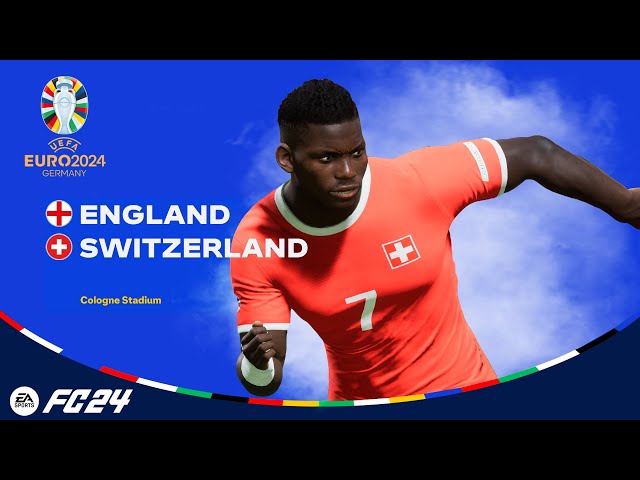 EA FC 24 - England vs. Switzerland ⚽ EURO 2024 Quarter Final Full Match PC Gameplay