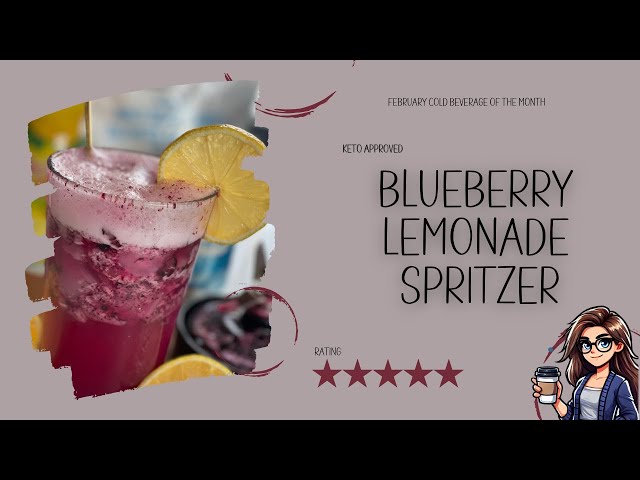 Blueberry Lemonade Spritzer - KETO APPROVED #keto #ketorecipes