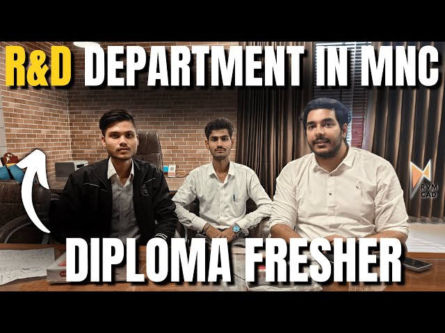 Diploma Freshers की लगी नौकरी R&D Design Department मे | RVM CAD - Biggest CAD CAM Training Centre