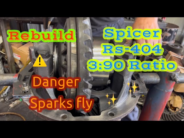 Spicer differential repair on a Freightliner semi. Axle gears and bearings replaced. 🤯