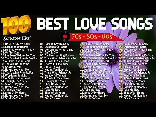 The Ultimate 80s & 90s Love Songs Playlist - Classic Love Hits #3