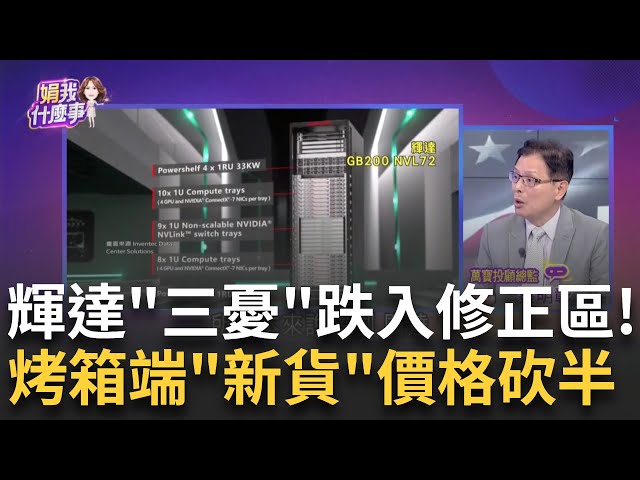 輝達AI霸主地位令人憂?!股價跌入修正區!三利空浮... GB200出貨計畫生變?集邦示警放量出貨恐延後一季!│陳斐娟 主持│20241218│關我什麼事 feat.蔡明彰 吳金榮