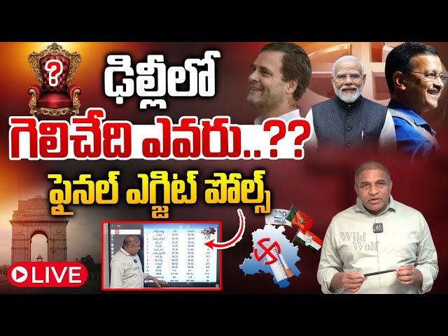 LIVE: ఢిల్లీలో గెలిచేది ఎవరు..?? | Delhi Elections 2025 Exit Polls | BJP Vs AAP  Vs Congress | WWT