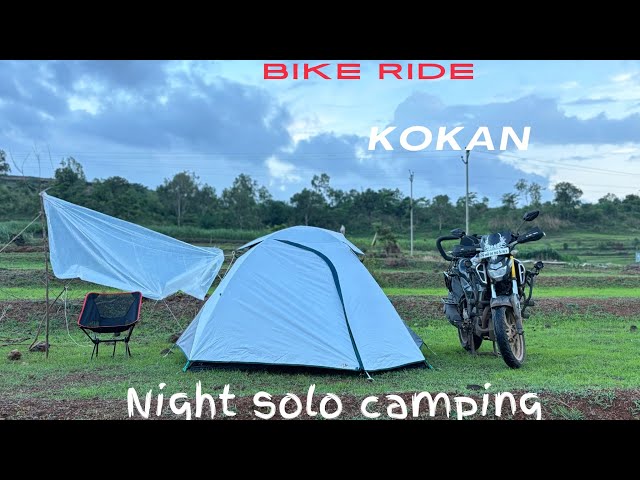 Kokan ￼Bike Ride and SOLO Night Camping || mini vlog || #vlog10