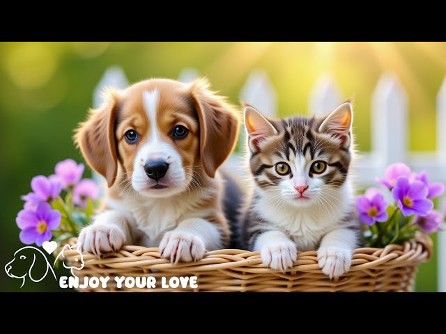 Funny Dogs and Cats 2025, Video of dogs and cats playing with relaxing music#2025