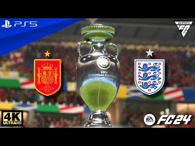 Spain vs England - UEFA Euro 2024 - Final Match - FC 24 | PS5 [4K60]