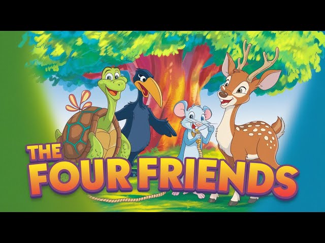 The Four Friends Story | Heartwarming Animal Tale with a Moral for Kids | Bedtime Stories For kids