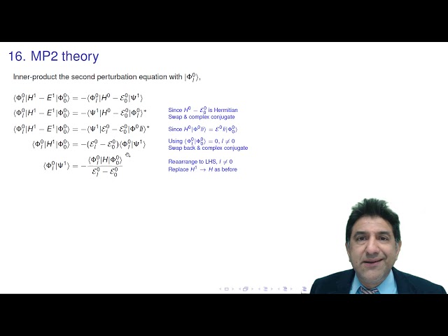 16. MP2 theory