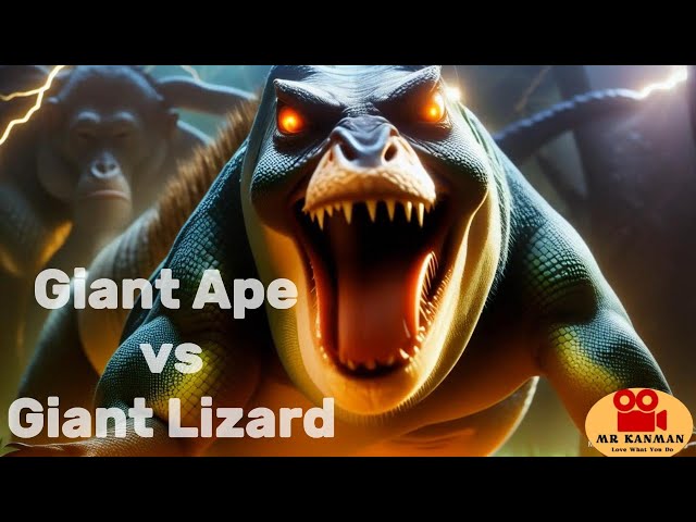 Giant Ape vs Giant Lizard | Mysterious Island | Wrath and Friendship