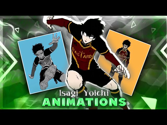 Isagi yoichi manga animation green screen | Blue lock manga animations green screen