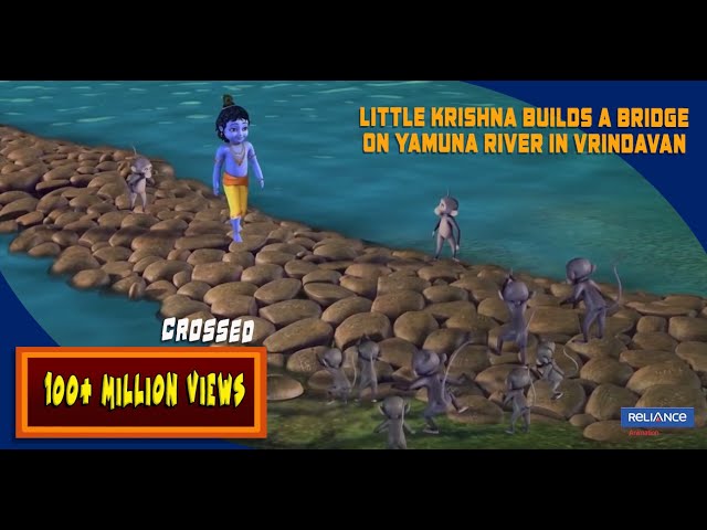 Little Krishna builds a Bridge on Yamuna river in Vrindavan | Clip