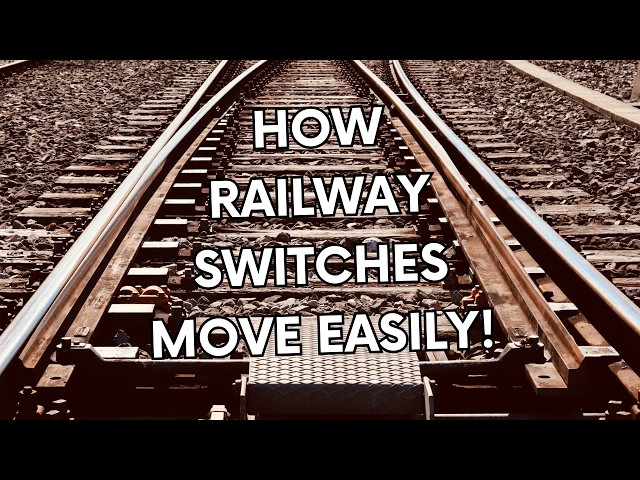 How Railway Switches Move Easily! POE, Slide Chairs, and Rollers Explained