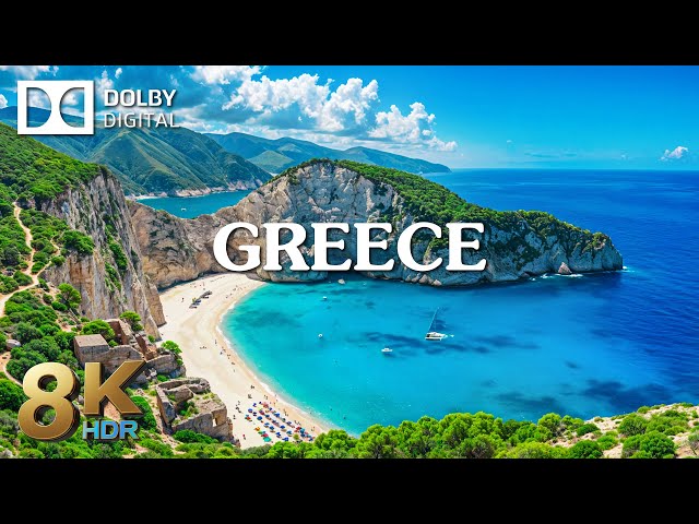 GREECE 8K (Video Ultra HD) - Best Places To Visit In Greece with Cinematic Music - 8K Dolby Vision