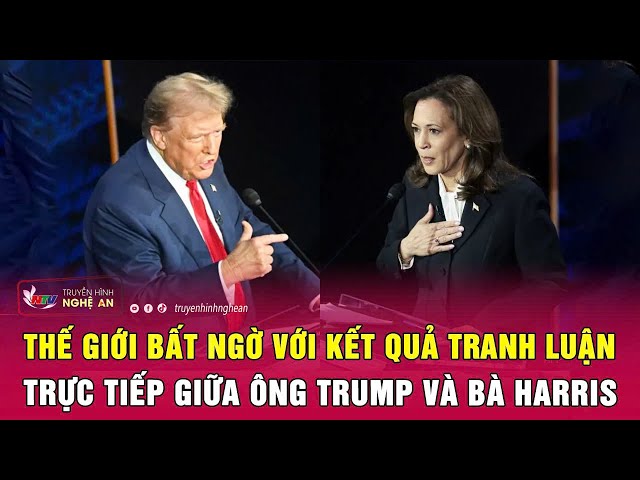 Thế giới bất ngờ với kết quả tranh luận trực tiếp giữa ông Trump và bà Harris