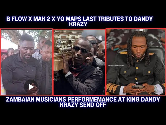 HEARTFELT TRIBUTE SONGS BY B FLOW, MACKY2, AND YO MAPS AT DANDY KRAZY’S FUNERAL CEREMONY