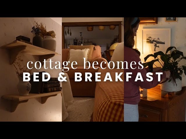 transforming our home into a BED & BREAKFAST!! cozy winter homemaking, hospitality and meal prep.