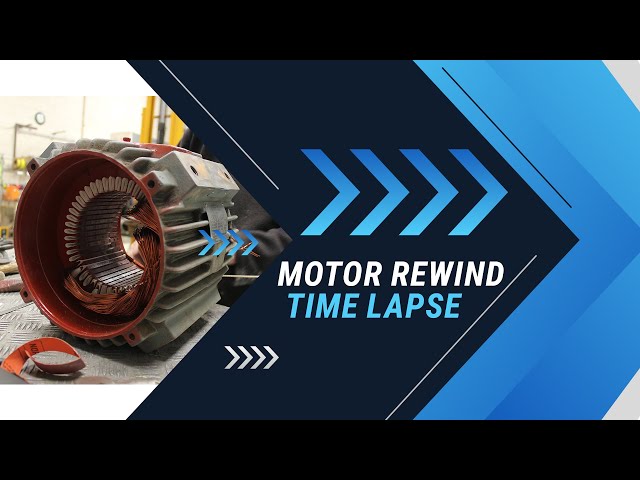 Time Lapse Video of an Electric Motor Rewind