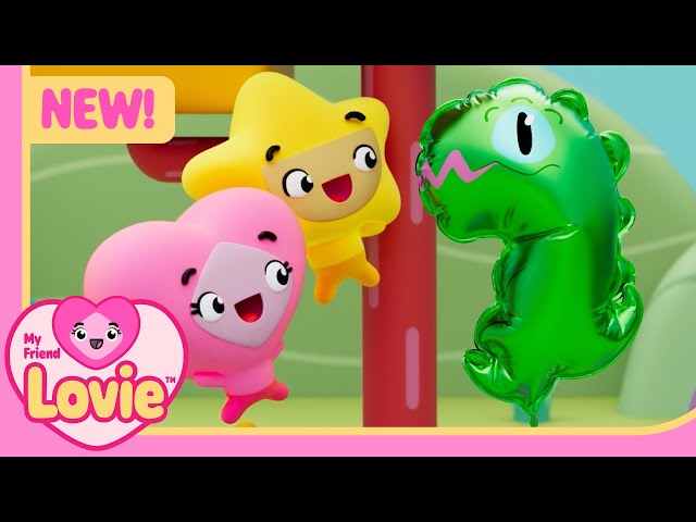 My Friend Lovie | Brand New Season 2 - Lovie got a DINOSAUR balloon! | Kids Cartoons & Stories