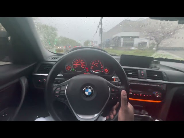 Rainy Day Driving in Brooklyn | POV F30 BMW 328i xdrive