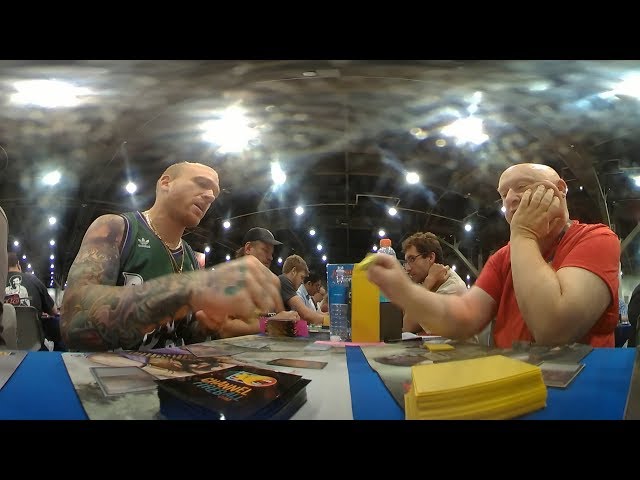 A 360° Look at Seahawks DE Cassius Marsh Playing 'Magic: The Gathering' at #GPVegas!