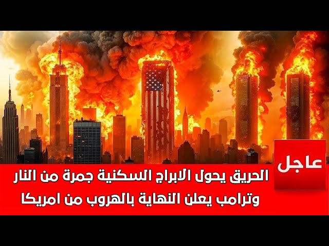 🔴امريكا تحترق الآن🔥اكبر ابراج نيويوك السكنية تتحول جمرة نار وترامب يعلن النهاية