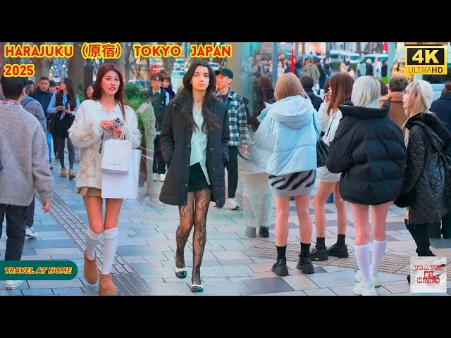 4k hdr japan travel 2025 | Walk in Harajuku（原宿）Tokyo Japan |  Relaxing Natural City ambience