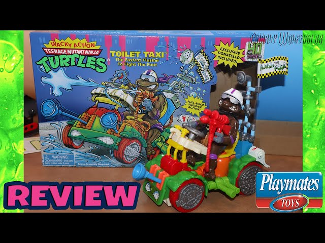 Teenage Mutant Ninja Turtles Toilet Taxi w/ Donatello Figure Review | Playmates 2024