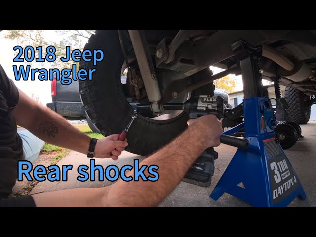 Replacing the rear shocks on a 2018 jeep wrangler jk