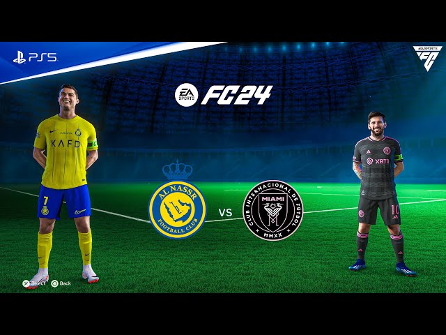 FIFA 24 - Al Nassr vs Inter Miami Ft. Cristiano Ronaldo, Lionel Messi, | PS5™ [4K60HDR]