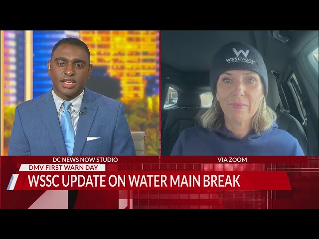 WSSC Water shares update on Bethesda water main break