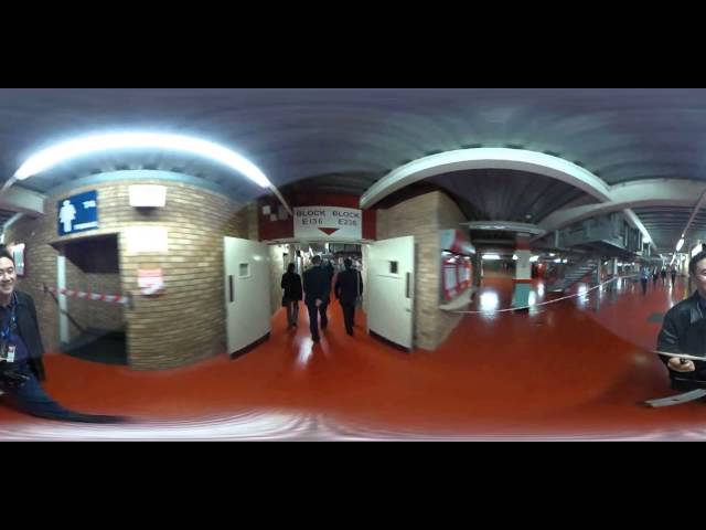 VR 360 Old Trafford Tunnels Manchester United #MUFC Walking Tour