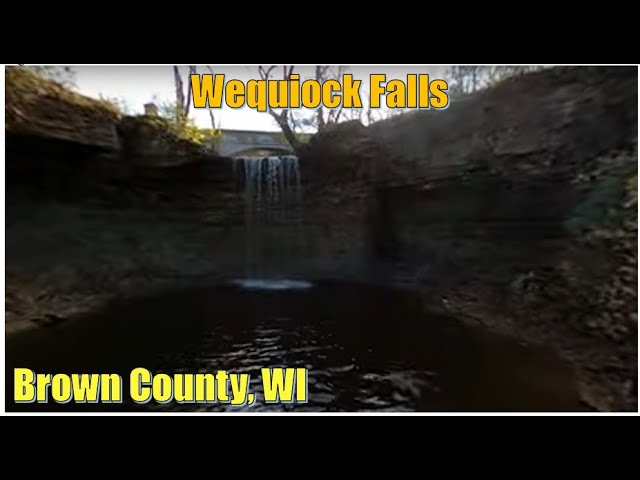 360 of Wequiock Falls in Green Bay, WI #wequiockfalls #waterfalls #views #greenbay #wi