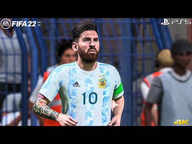 FIFA 22 PS5 - Argentina Vs Portugal Ft. Messi, Ronaldo | World Cup Qatar 2022 | 4K Gameplay