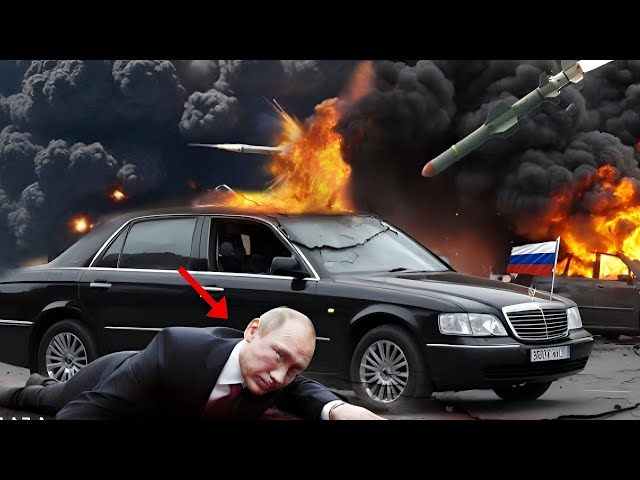 Just happened! Russian and Korean presidential cars exploded on a bridge, due to a US attack