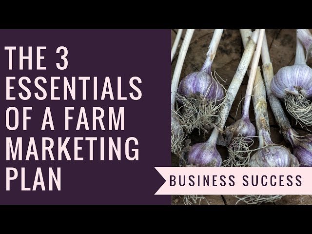 The 3 Essentials of a Farm Marketing Plan