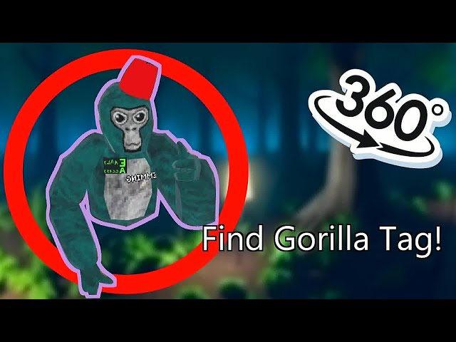 Gorilla Hunt Challenge - Can you Find Gorilla Tag in VR 360° 4K?