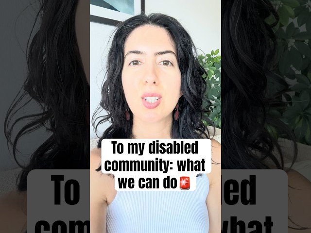 To My Disabled Community