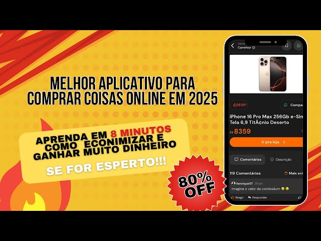 MELHOR aplicativo para comprar COISAS online em 2025 (você vai economizar muito!!!)