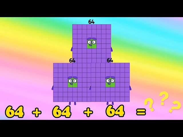 ADDITION OF NUMBERBLOCKS THREE SAME SQUARE NUMBERS |3 DUPLICATE NUMBERS| LEARN TO COUNT|hello george