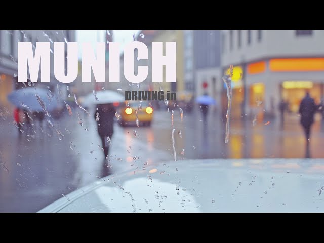 Rainy Morning Drive in Munich 2025 | Scenic City Ride, 4K