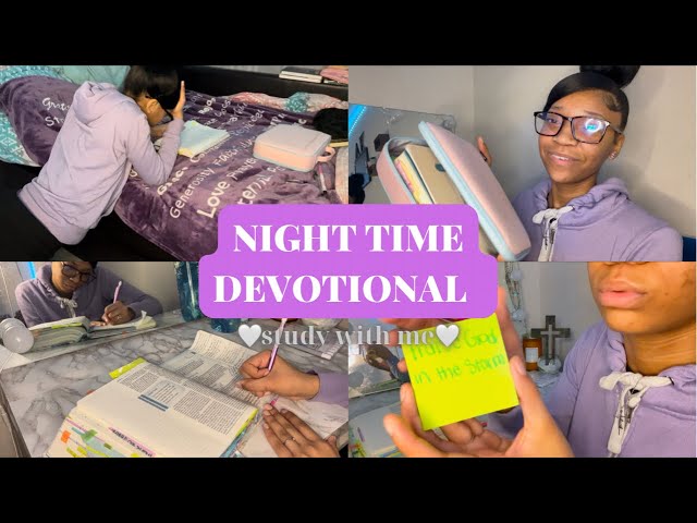 NIGHT TIME DEVOTIONAL ROUTINE | PRAYER, ADVICE, STUDYING | #christiangirl #christian #jesus